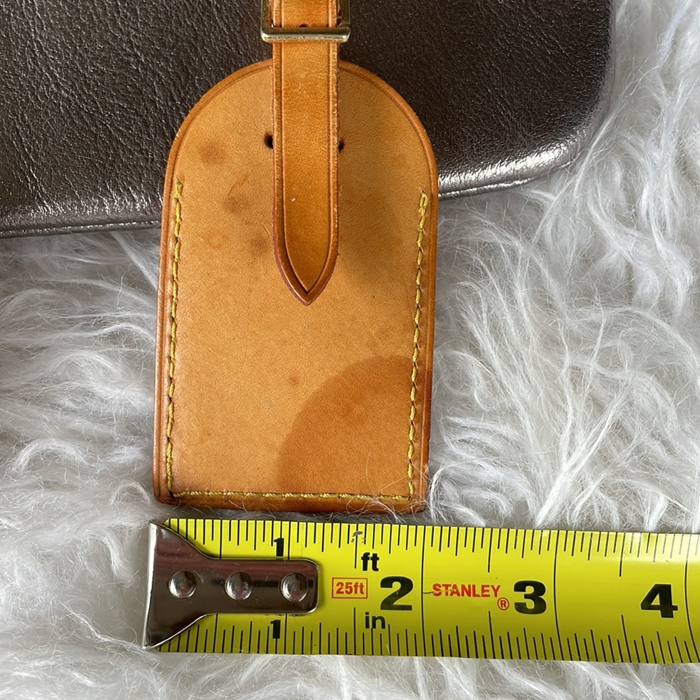 Louis Vuitton leather luggage tag & belt (poignet) set - Picture 4 of 10